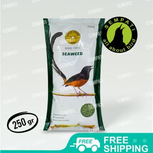 SEMPATI Gold Coin Seaweed 250 Gram Goldcoin Rumput Laut Hijau Ijo Voer Pur Pakan Makanan Burung Murai Kacer Anis Cucak Pleci Dll GCS250