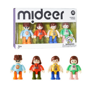 [2026 NEW ARRIVAL] Mideer Magnetic Figure Blocks Set – Kids Magnetic Tiles Character Expansion Toy