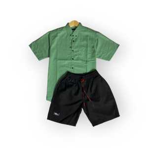 SATU SET KEMEJA DAN CELANA PENDEK PRIA