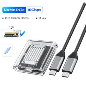Bộ chuyển đổi USB C 3.2 Gen 2 Loại C 10Gbps sang NVMe PCi-E cho máy tính xách tay điện thoại di động