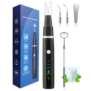 Plaque Remover for Teeth Teeth Cleaning Kit with Ultrasonic Tooth Cleaner and Dental Tools Dental Picks for Teeth Cleaning and Rechargeable Plaque Blaster with LED Tartar Remover