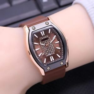 Jam Tangan Wanita Dewasa Fashion Wanita Leather Quartz Model Tali Karet Jam Fashion Watch