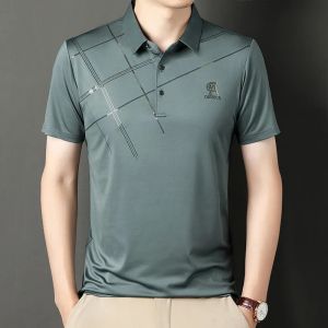 Mens Loose Fit Short Sleeve T-shirt Polo Shirt for Young Adults with Breathable and Moisture-Wicking Features