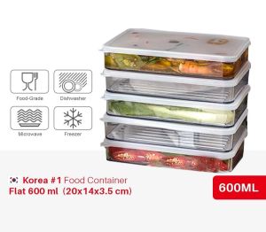 Beauty Silicook Food Container Korea BPA Free Flat 600ml