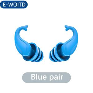 E-WOITD Chống tiếng ồn Silicone Nút tai không thấm nước bơi Tai cắm cho ngủ lặn lướt mềm thoải mái natation bơi tai bảo vệ