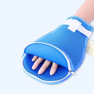 Hand Restraint Gloves Breathable Mesh Protective Mittens Adjustable Pair Home Care Daily Use