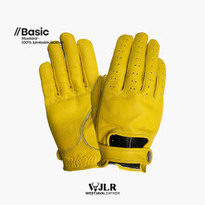 WJ Leather - Sarung Tangan Kulit Domba - Basic Mustard