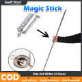 110CM Magic Stick Metal Stainless Steel Appearing Cane Elastic Rod Prop Extendable Magic Prop Pocket Retractable Wand. 