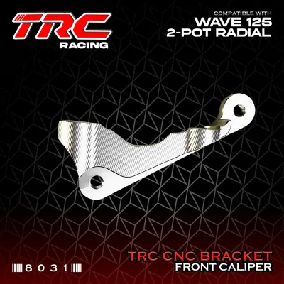 TRC Racing 2 POT Honda Wave 125 / XRM 125 Brake Caliper Bracket CNC 8031