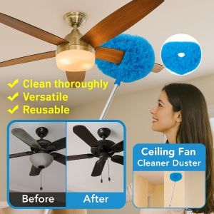 Circular Duster For Dust Removal And Sweeping Fan Cleaning Duster Removable Ceiling And Fan Duster Ceiling Fan Cleaning Tool