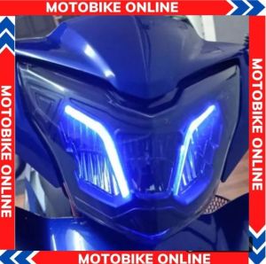 Pha đèn Lativo Ex135 2011-2014 3 mắt Màu Xanh Dương