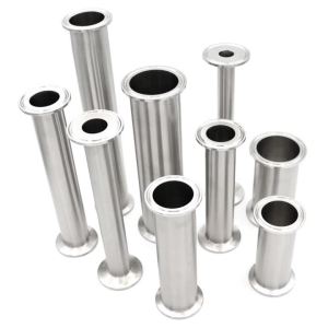 SS304/316L Sanitary Stainless Steel Fitting Tri Clamp Spool Tube 43/100/152/200/254/300mm Length OD19-51mm Homebrew