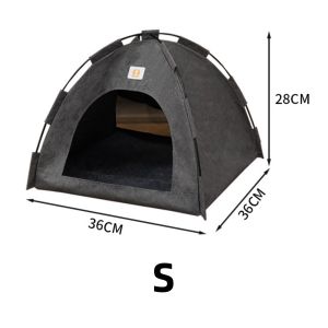 เต้นท์สัตว์เลี้ยงแบบพกพากันนำ้ เต็นท์แมว เต็นท์แคมปิ้งแมว เต็นท์แมวกันนำ้ ทำความสะอาดได้ ทนทาน พับได้ S M L 3 ไซส์ให้เลือก วัสดุกันน้ำและกันแดด ระบายอากาศดี ตั้งง่าย นอนสบาย ราคาดี