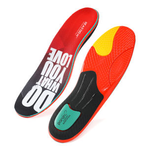 พื้นรองเท้าแบบสปอร์ต Poron+PU+mesh+เจล นุ่มสบาย พื้นรองเท้าดูดซับแรงกระแทกและระบายอากาศได้ดี