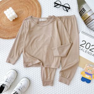 Bộ Dài Tay Cho Bé Gái Bé Trai Minky Mom Vải Thun Lạnh Dễ Thương Bộ Quần Áo Trẻ Em Từ 1-8 Tuổi Bé 7 -25kg