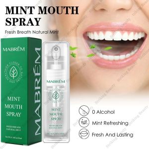 MABREM Herbal Fresh Breath Mouth Spray Breath Freshener Oral Spray Remove Smoke Breath of Bad Breath Freshener Long Lasting Mouth Spray 10ml