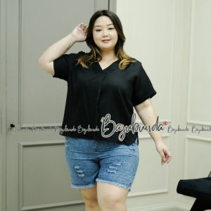 LD 120 ATASAN WANITA JUMBO BLOUSE BIG SIZE BAJUBUNDA MAHALINI