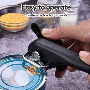 Can Opener Manual with Smooth Edge Steel Bottle Opener Tin Opener Stainless Steel Kitchen Tool
