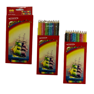 [Budget/Stock Clearance] Colour Pencil 12 Colours Long Pencil / 24 Colours Long Pencil