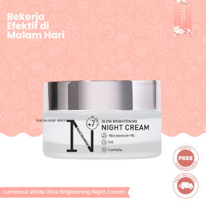 READY STOCK [ORIGINAL + BPOM] Premiere Beaute Glow Brightening Night Cream 30g Murah banget Perawatan Semua Jenis Kulit Pemutihan Putih Glowing Cerah krim malam