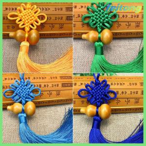 【feitong】🚕🚕【HOT SALE】 1Pc Lucky Charm Chinese Knot Feng Shui Gourd Pendant Car Home Decoration