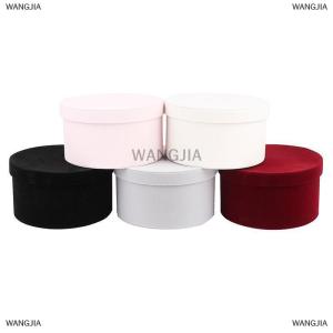 [COD] WANGJIA 1PC Round Flannelette Flower Boxes Florist Gift Party Packaging Box Decoration