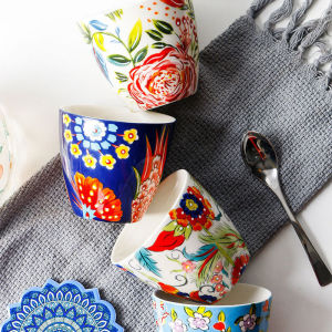 OMK American hand-painted ceramic 400ml mug ceramic teacup coffee cup