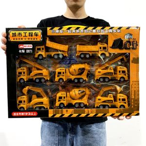 CoolToy Storage Container Truck Vehicle Alloy Pull Back Car Die Cast Car Inertia Mainan