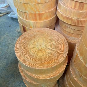 36cm x 8cm thick Round Wooden Chopping Board / Whole wood thickened pine chopping board Chopping board Solid wood