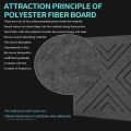 BEIYIN 12 Pcs Polyester Fiber Acoustic Insulation Panels 30x30x0.9cm Perforated Soundproof Padding,Sound Absorption Tiles Wall Noise Decoration for Home Studio/Offices/KTV/Gaming Rooms. 