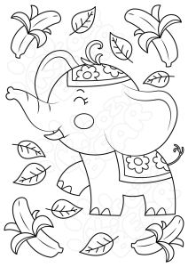 ภาพระบายสีน่ารัก ขายแยกแผ่น ชุด "สัตว์โลกสุดน่ารัก Vol.1 (Cute Animals Vol.1)"กระดาษร้อยปอนด์