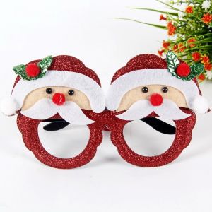 Merry Christmas Glasses Frames Costume Eyeglasses without Lenses for Kids Christmas Party