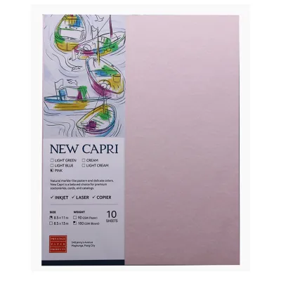 New Capri Specialty Paper Boards 180gsm 10sheets per pack