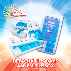 Lifepro / Grace Care Detachable 7 Days AM/PM / Detachable 7 Days / One Week / AM/PM / 7 Days Pill Box