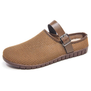 [Free Shipping] New WomenS Shoes  Mesh Slip-On Casual Shoes Breathable Slippers Comfortable Half-Slippers Lightweight WomenS Shoes
