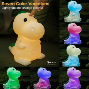 GUNINCO Lampu Tidur Hias Karakter / Lampu LED Karakter Dinosaurus Unicorn Lucu dan Unik