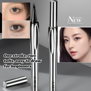 【Distinctive Wild Brow】Dual-Ended Brow Pencil Waterproof Sweatproof Long Lasting Eyebrow Water Pen Waterproof And Smudgeproof Eyebrow Pencil
