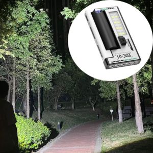MIKE DUNBAR Digital Display ic Flashlight Red Warning Lights 5-LED Design Portable Flashlight Portable Blue Warning Lights USB Rechargeable Flashlight Outdoor Use