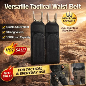 Multi-Functional No Buckle Elastic Belts Velcro Fastener Tactical Belt Adjustable All-Match Waist Belt Outdoor Leisure Portable Elastic Waist Belt