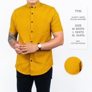 Kemeja pria Lengan pendek Hem cowok Polos formal casual BOYI TOP MAN