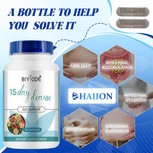 【Colon Cleanse Capsules】15-Day Detox Bowel Cleanser Bloating Relief Probiotic Enriched Gut Flora Balance Gut Health Support