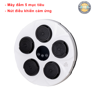 Máy Tập Đấm Bốc Treo Tường | Phát Nhạc Kết Nối Bluetooth | Đèn Định Hướng Vị Trí Đấm Ngẫu Nhiên | Chất Liệu PU + PP
