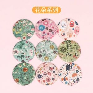 30 Pcs Cartoon Flower Cosmetic Mirror / Sweet Women Makeup PocketPortable /Nice Party Christmas Gift2026