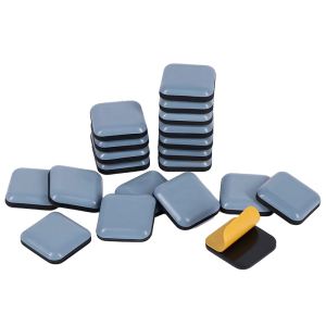 Quiet Slide Square Furniture Floor Protectors Auto Adhesive Not Tear Pad Furniture Feet Covers for Tables & Sofas