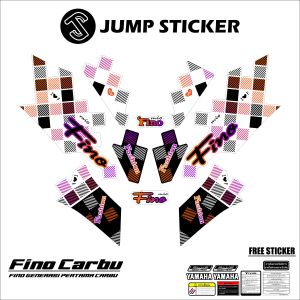 Stiker striping fino karbu - lama garfis variasi 024