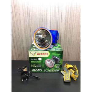KISEKI CK-9H Senter Kepala LED Kiseki 200 Watt CK-9H Cahaya Kuning DAN Cahaya Putih
