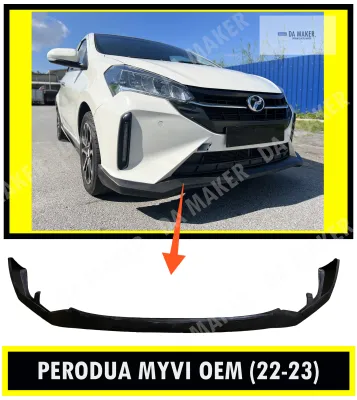 【Ready Stock】PERODUA MYVI OEM FRONT SKIRT FRONT LIP 2022 2023 PUR