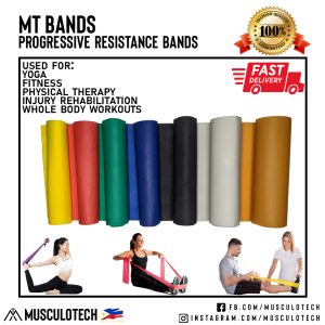 MT Theraband ALTERNATIVE Resistance Bands Elastic for Physical Therapy Yoga Fitness