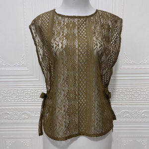 harga murah pool Vest Burkat Tali Premium | Lace Burkat Rompi Wanita | Brokat Vest Korean Style