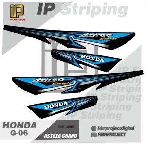 ( COD ) ASTREA GRAND sticker striping motor HONDA ASTREA GRAND IP.G-06 striping variasi racing bisa custom